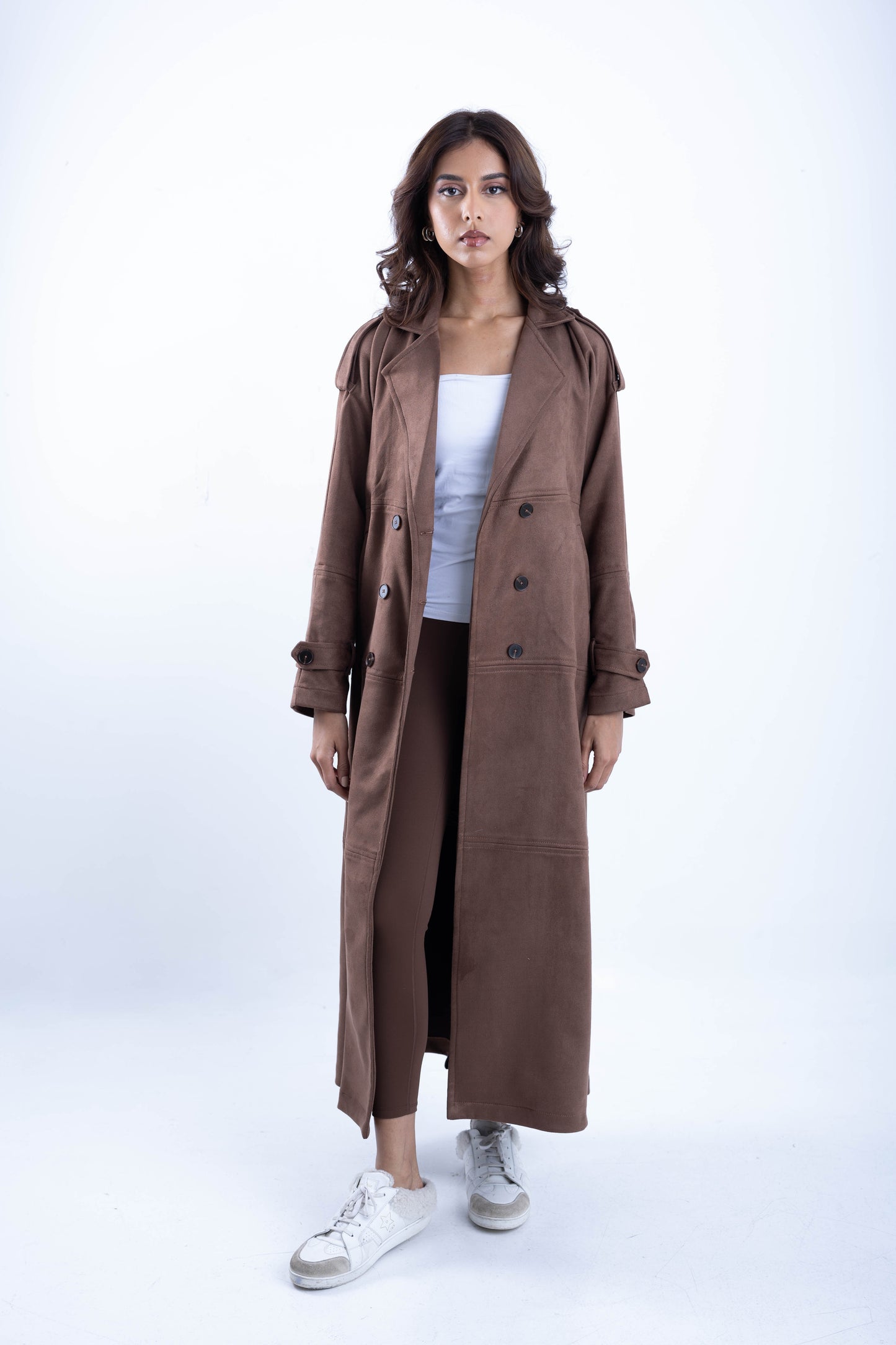 Suede Trench