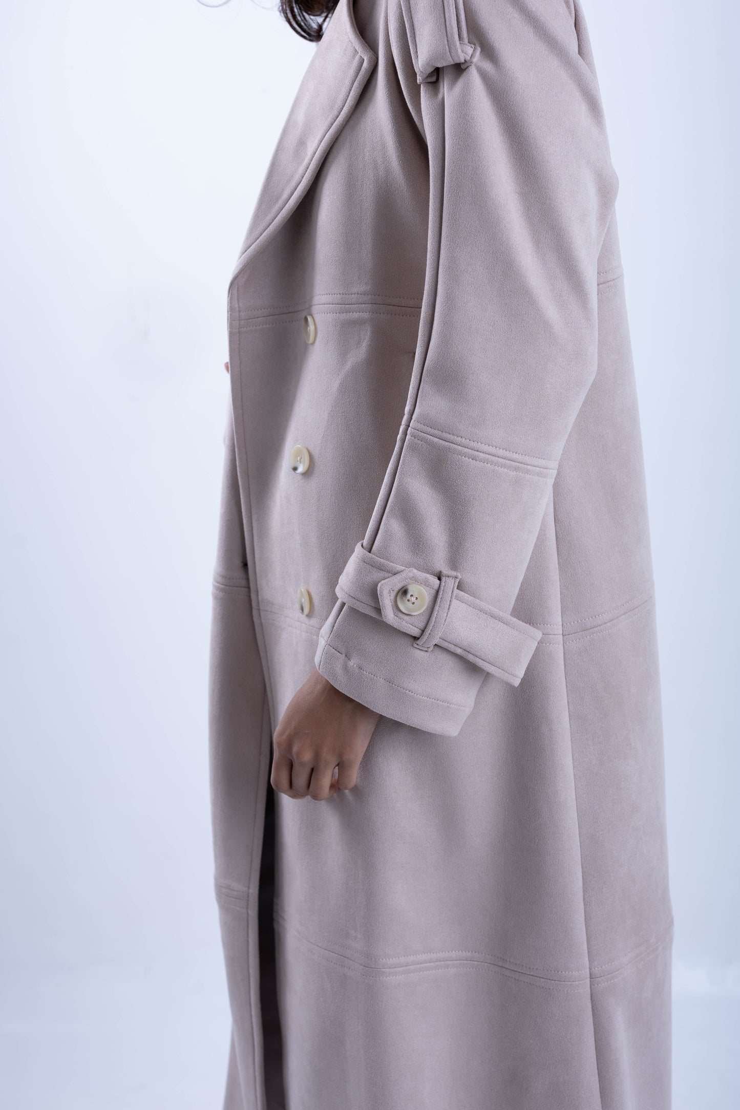 Suede Trench