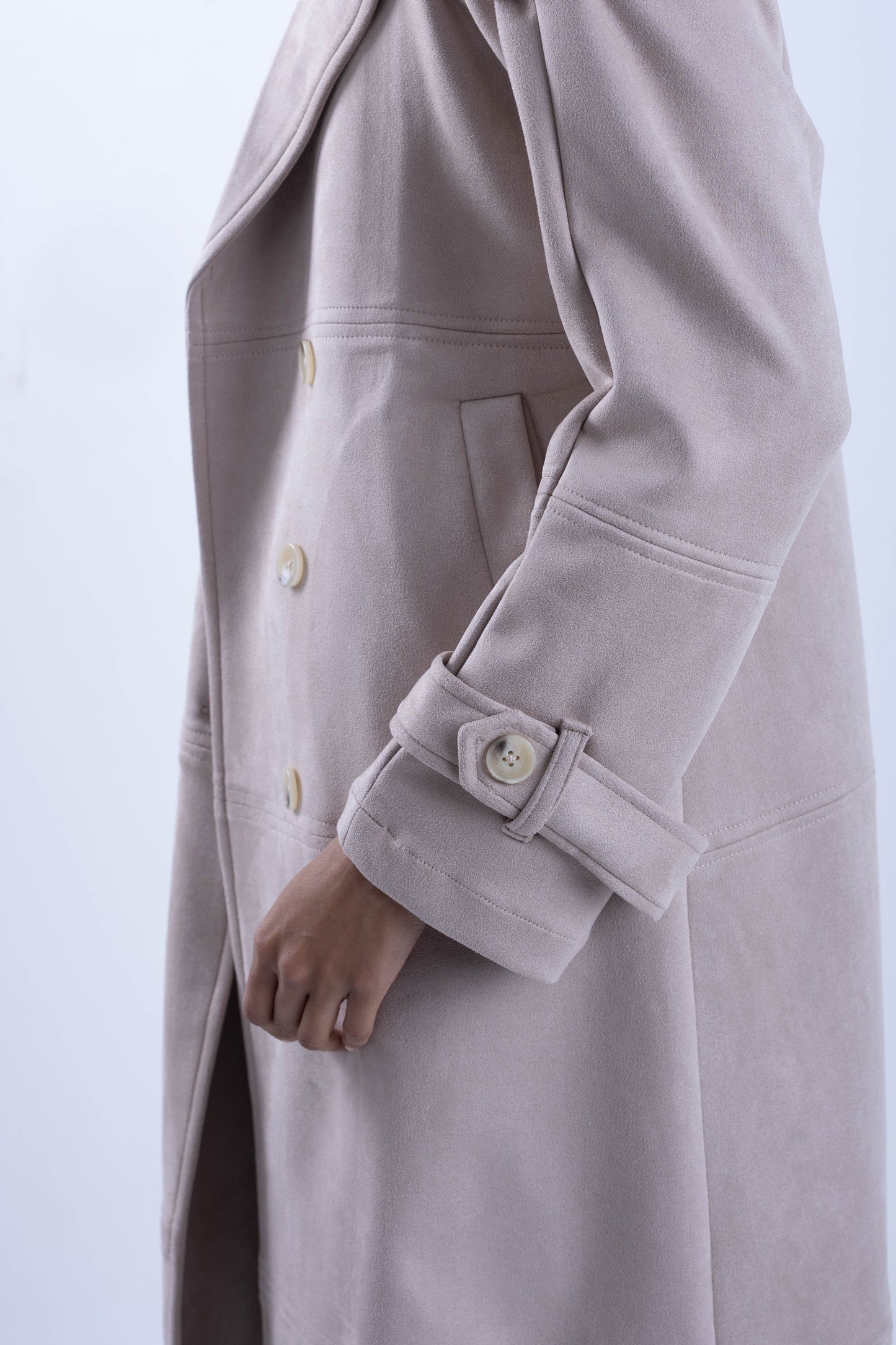 Suede Trench