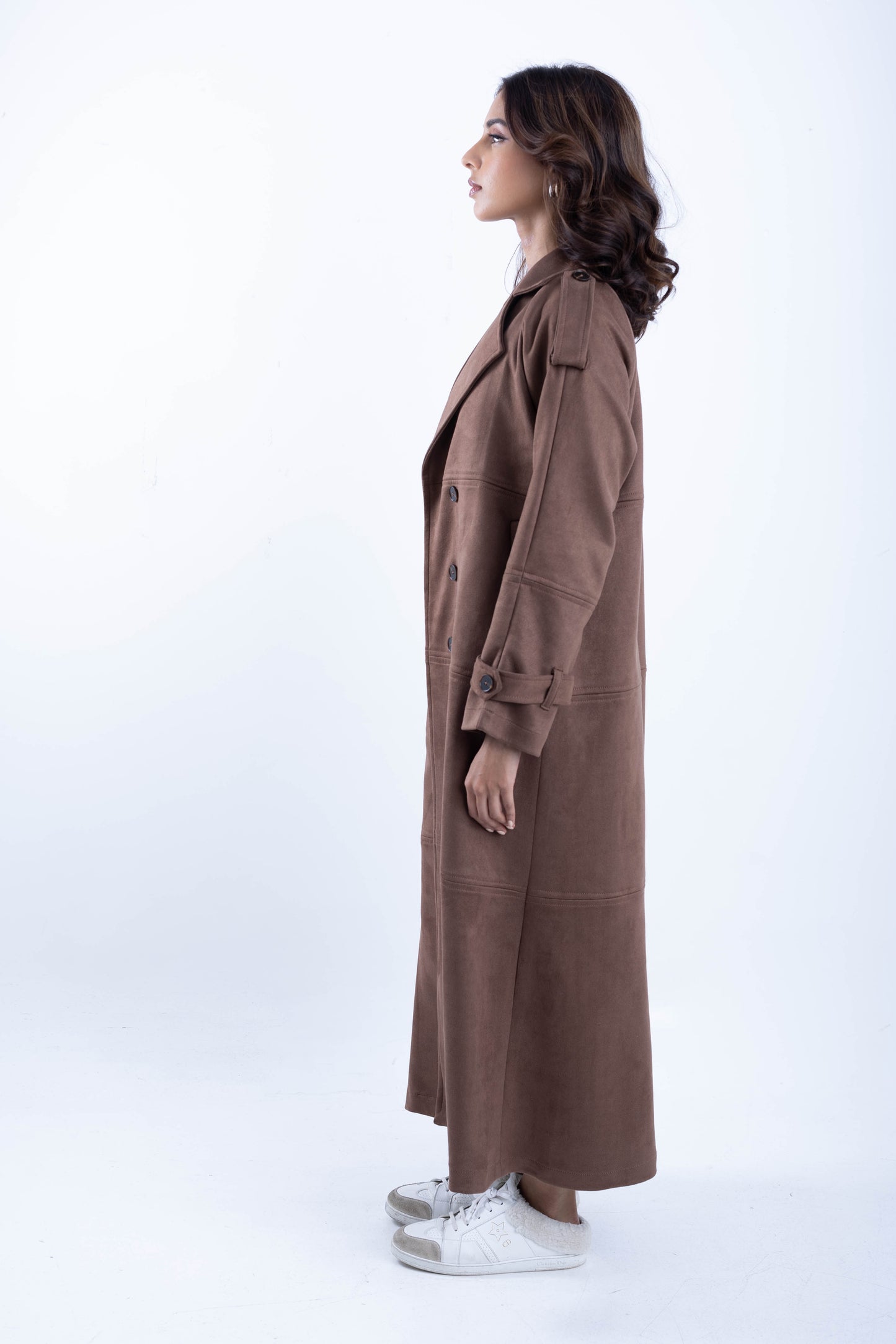 Suede Trench